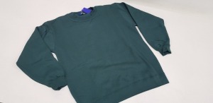 20 X BRAND NEW PAPINI GREEN BOTTLE SWEATSHIRTS SIZE SMALL