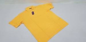 50 X BRAND NEW PAPINI GOLD POLO SHIRTS SIZE LARGE