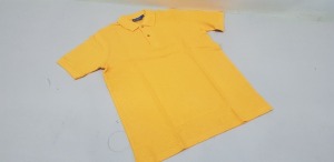 46 X BRAND NEW PAPINI GOLD POLO SHIRTS SIZE LARGE