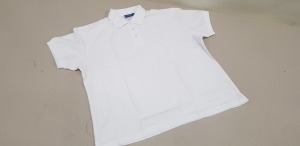 42 X BRAND NEW LADIES PAPINI WHITE POLO SHIRTS SIZE 20