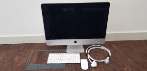 APPLE IMAC 21.5-INCH CORE I5 3.4 (4K, MID-2017) SERIAL NO: C02XL06XJ1G6 PROCESSOR 3.4 GHZ QUAD-CORE INTEL CORE I5 MEMORY 8GB DDR4 2400MHZ GRAPHICS RADEON PRO 560 4GB (WITH IOS & DATA WIPED) PLUS APPLE KEYBOARD AND MOUSE