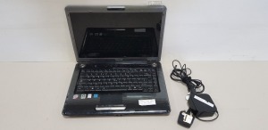 TOSHIBA A300 WITH WINDOWS VISTA AND INTEL CENTRINO LAPTOP - HARD DRIVE WIPED - COMES WITH CHARGER