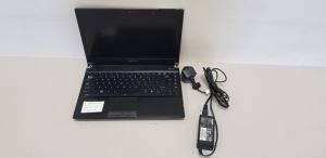 TOSHIBA R830 LAPTOP - INTEL CORE I3 2ND GEN - HARD DRIVE WIPED - COMES WITH CHARGER ( PLEASE NOTE 1 KEY MISSING )- APOSTROPHE NEXT TO NUMBER 1