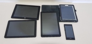 4 X TABLETS TO INCLUDE A WINDOWS TABLET , 2 X LINX TABLETS , 1 X ARCHOS TABLETS WITH PROTECTIVE CASE AND 1 X SONY XPERIA PHONE
