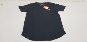 24 X BRAND NEW LE BREVE BLACK T SHIRTS SIZE LARGE