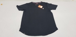 30 X BRAND NEW LE BREVE BLACK T SHIRTS IN VARIOUS SIZES IE XS, S AND XL