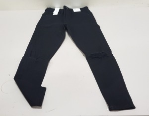 11 X BRAND NEW TOPSHOP JAMIE BLACK JEANS UK SIZE 10