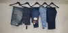 5 X BRAND NEW JEANS IN VARIOUS STYLES AND SIZES IE LEVIS AND G STAR RAW JEANS