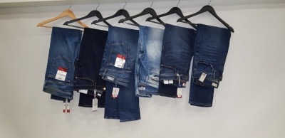 6 X BRAND NEW JEANS IN VARIOUS STYLES AND SIZES IE TOMMY HILFIGER