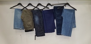 6 X BRAND NEW JEANS IN VARIOUS STYLES AND SIZES IE PAUL SMITH, MONKEY GENES, NO FEAR