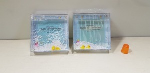 600 X BRAND NEW SQUARE GLITTER PHOTO FRAME - SHAKE FOR FUN WITH GLITTER AND DUCKS ( IN 50 BOXES )
