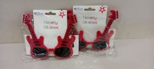 480 XBRAND NEW HOME COLLECTION NOVELTY GUITAR GLASSES IN RED (IN 10 BOXES )