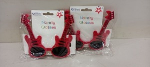 480 XBRAND NEW HOME COLLECTION NOVELTY GUITAR GLASSES IN RED (IN 10 BOXES )