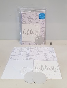 120 PACKS OF 12 BRAND NEW GIFTMAKER COLLECTION GIFT WRAP SET CELEBRATION SILVER (IN 30 BOXES )