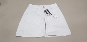 13 X BRAND NEW JACK WILLS CHARTHAM ZIP UP SKIRTS IN WHITE SIZE 8 RRP £44.95 (TOTAL RRP £584.00)
