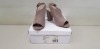 18 X BRAND NEW DOROTHY PERKINS TAUPE SAVO HEELED SANDALS UK SIZE 5 RRP £28.00 (TOTAL RRP £504.00)