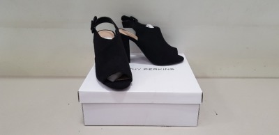 18 X BRAND NEW DOROTHY PERKINS BLACK SAVO HEELED SANDALS UK SIZE 3 RRP £28.00 (TOTAL RRP £504.00)