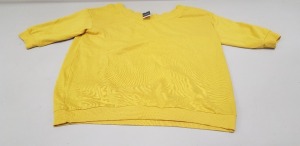 20 X BRAND NEW GEORGE YELLOW JUMPERS IN VARIOUS SIZES RRP £12.50 (TOTAL RRP £250.00)