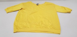 20 X BRAND NEW GEORGE YELLOW JUMPERS IN VARIOUS SIZES RRP £12.50 (TOTAL RRP £250.00)