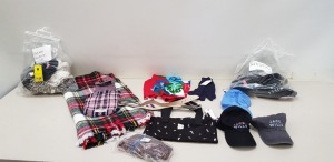 20 X BRAND NEW JACK WILLS ACCESSORIES LOT CONTAINING BELTS, BAGS, HATS, GLOVES AND SOCKS ETC