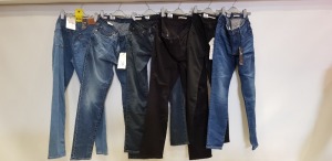 6 X BRAND NEW LEVI DENIM JEANS IN VARIOUS STYLES AND SIZES