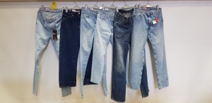 6 X BRAND NEW LEVI DENIM JEANS IN VARIOUS STYLES AND SIZES