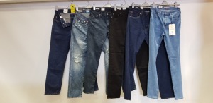 6 X BRAND NEW LEVIS DENIM JEANS IN VARIOUS STYLES AND SIZES