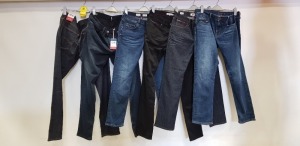 6 X BRAND NEW TOMMY HILFIGER DENIM JEANS IN VARIOUS STYLES AND SIZES