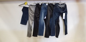 6 X BRAND NEW ARMANI DENIM JEANS IN VARIOUS STYLES AND SIZES