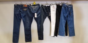 6 X BRAND NEW LEVIS DENIM JEANS IN VARIOUS STYLES AND SIZES