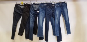 6 X BRAND NEW TOMMY HILFIGER DENIM JEANS IN VARIOUS STYLES AND SIZES