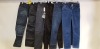 6 X BRAND NEW DESIGNER JEANS LOT CONTAINING 3 X CALVIN KLEIN DENIM JEANS AND 3X G-STAR RAW DENIM JEANS IN VARIOUS SIZES