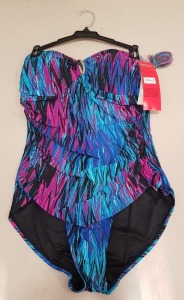 11 X BRAND NEW SPANX WAVE LENGTH MULTI COLOURED ONE PIECE SWIM SUIT UK SIZE 10 RRP-$188.00 TOTAL RRP-$2068.00