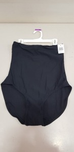 22 X BRAND NEW SPANX HIGH RISE TUMMY TAMMING SWIM BRIEFS IN JET BLACK SIZE UK LARGE AND XL