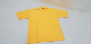 50 X BRAND NEW PAPINI GOLD POLO SHIRTS IN SIZE 11-12 YEARS