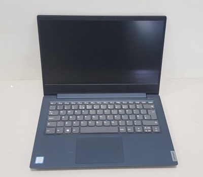 LENOVO IDEAPAD S340-14IWL - DOM: 30/8/19. MODEL NAME: 81N7 S/N: MP1NM64S - NO CHARGER (ITEM HAS BEEN DATA ERASED - NO OS)