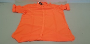 58 X BRAND NEW GEORGE ORANGE BEACH SHIRTS IN SIZE UK LARGE RRP-£8.00 TOTAL RRP-£464.00