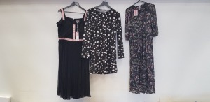 6 X BRAND NEW MIXED DESIGNER DRESS LOT CONTAINING PHASE EIGHT DRESS, MANGO DRESS, FROCK AND FRILL DRESS AND OASIS DRESS ETC