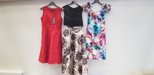 6 X BRAND NEW MIXED DESIGNER DRESS LOT CONTAINING GINA BACCONI, PHASE EIGHT, VERA MONT AND KAREN MILLEN DRESSES ETC