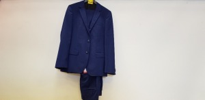 1 X BRAND NEW HUGO BOSS HENRY/GRIFFIN182 FULL 2 PIECE SUIT IN BLUE SIZE 48R RRP-£369.00