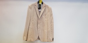 1 X BRAND NEW HUGO BOSS NORWIN 4 MEDIUM BEIGE SUIT BLAZER SIZE 56 RRP-£575.00