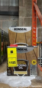7 X BRAND NEW RONSEAL ULTIMATE PROTECTION DECKING OIL 5L NATURAL OAK