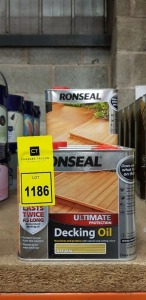 8 X BRAND NEW RONSEAL ULTIMATE PROTECTION DECKING OIL NATURAL 5L