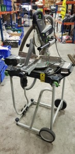 1 X USED FESTOOL KS60E KAPE X MITRESAW WITH WHEEL STAND