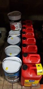 14 PIECE MIXED LOT CONTAINING FEB FEBMIX PLUS THE ORIGINAL MORTAR PLASTERCISER, EVERBUILD BLACKJACK BITUMEN ROOFING EMULSION AND LIQUID ROOF WATERPROOFING SYSTEM ETC