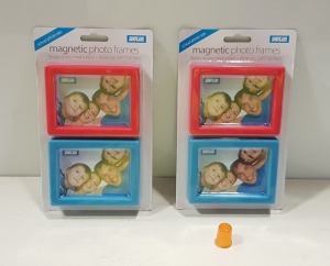 768 X BRAND NEW SHOT2GO MAGNETIC PHOTO FRAMES -DISPLAY ON ANY SURFACE ( PHOTO SIZE 7.5CM X 10CM) - IN 32 BOXES