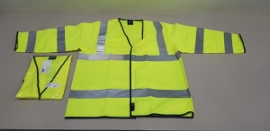 42 X BRAND NEW HI VISIBILITY 3/4 SLEEVED TOPS IN SIZES LARGE AND XL