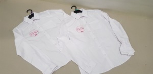 160 X BRAND NEW F&F TRY BEFORE YOU BUY GIRLS LONG SLEEVED BUTTONED SHIRTS SIZE 12-13 YEARS, 14-15 YEARS