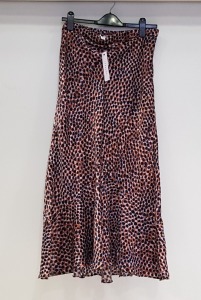 22 X BRAND NEW TOPSHOP ANIMAL PRINT SKIRTS UK SIZE 14 AND 16