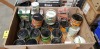 23 PIECE MIXED LOT TO INCLUDE HAND MADE WOODEN TROLLEY , AND A MIXTURE OF WOOD OILS AND STAINS IE EVERBUILD DARK OAK WOOD PRESERVER (5L ) , CUPRINOL UV GUARD DECKING OIL ( 5 L) , SADOLIN CLASSIC ALL PURPOSE WOODSTAIN , CUPRINOL GARDEN PAINT , RONSEAL ULT